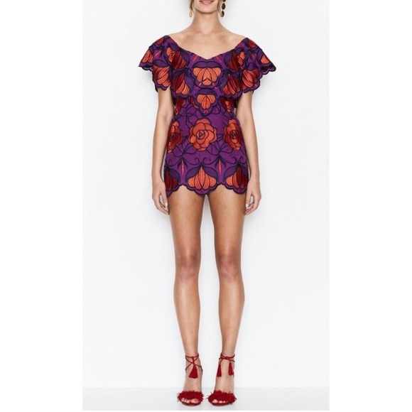 Alice McCall Ms Rose Embroidered Floral Mini Dress - Picture 2 of 9